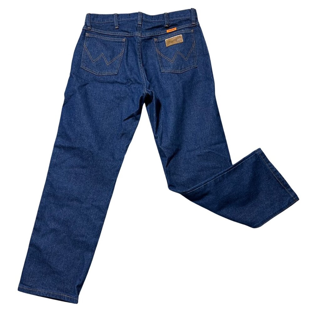 Wrangler Men Size 33X30 Blue Flame Resistant 13 Original Fit Denim Jeans